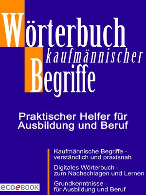 cover image of Wörterbuch Kaufmännischer Begriffe